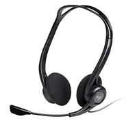 New Logitech 860 Black Binaural Headband Headset - P/N 981-000094