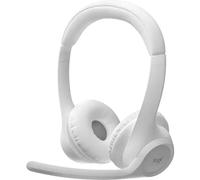 Logitech Zone 300 Wireless Bluetooth Headset With Noise-Cancelling Microphone, Compatible with Windows, Mac, Chrome, Linux, iOS, iPadOS, Android - Off-White