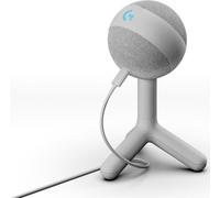 Logitech G Yeti Orb Condenser RGB Gaming Microphone with LIGHTSYNC, USB Mic for Streaming, Cardioid, USB Plug and Play for PC/Mac, White