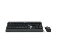 Logitech Advanced MK540 keyboard Mouse included USB AZERTY French Black White