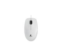 Logitech B100 Optical Mouse - White