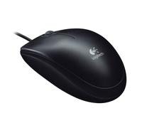 Logitech B100 Optical USB Mouse - Black | Ambidextrous Mouse