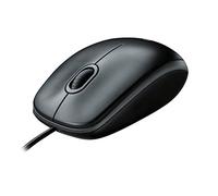 Logitech B100 Optical USB Mouse Black - Mouse, 800 dpi, USB, Optical (Black)