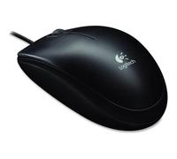 Logitech B100 Wired USB Mouse - 3-Button, Optical Tracking, Ambidextrous, PC/Mac/Laptop Compatible - Black