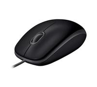 Logitech B110 Wired USB Mouse - Silent Click, Full-Size, Grey