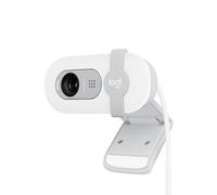 Logitech Brio 100 Full HD Webcam for Meetings and Streaming, Auto-Light Balance, Built-In Mic, Privacy Shutter, USB-A, for Microsoft Teams, Google Meet, Zoom and More - White