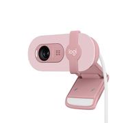 Logitech Brio 100 Full HD Webcam for Meetings and Streaming, Auto-Light Balance, Built-In Mic, Privacy Shutter, USB-A, for Microsoft Teams, Google Meet, Zoom and More - Rose