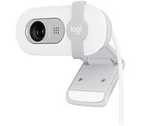 Logitech Brio 100 Full HD Webcam for Meetings and Streaming, Auto-Light Balance, Built-In Mic, Privacy Shutter, USB-A, for Microsoft Teams, Google Meet, Zoom and More - White