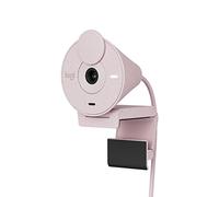 Logitech Brio 300 Full HD Webcam with Privacy Shutter, Noise Reduction Microphone, USB-C, Certified for Zoom, Microsoft Teams, Google Meet, Auto Light Correction - Rose