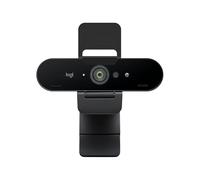 Logitech BRIO 4K Ultra HD PRO Webcam, Auto Focus, 5x HD Zoom RightLight 3 and HDR Technology, 60 FPS Resolution, 13 mp Camera, Noise Cancelling Stereo Microphone, Black