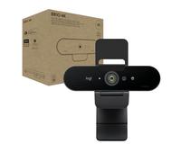 Logitech Brio 4K Webcam for Business, biometrics login with Windows Hello, auto-light correction, noise-cancelling, Works with Microsoft Teams, Zoom, Google Meet, PC/Mac - Graphite
