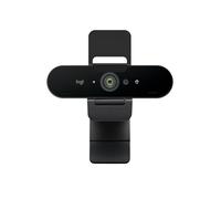 Logitech Brio 4K Webcam, Video Calling, Noise-Cancelling mic, HD Auto Light Correction, Wide Field of View, Works with Microsoft Teams, Zoom, Google Voice, Google Meet, PC/Mac/Laptop/Macbook/Tablet