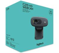 Logitech C270 HD Webcam - Dark Grey (960-000694)