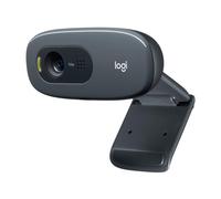 Logitech C270 HD Webcam, HD 720p/30fps, Widescreen HD Video Calling, HD Light Correction, Noise-Reducing Mic, For Skype, FaceTime, Hangouts, WebEx, PC