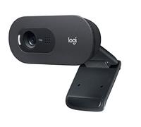 Logitech C505 HD Webcam | 720p HD External USB Camera for Desktop or Laptop with Long-Range Microphone, Compatible with PC, Mac or Chromebook - Black
