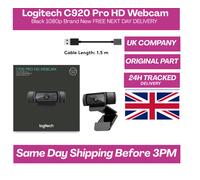 Logitech C920 Webcam, 1920 x 1080 Full HD, 3 MP, 30 fps, 78°