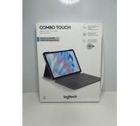 Logitech Combo Touch Keyboard Case for iPad Pro 11" (M2, 4th/5th Gen) - Detachable Backlit Keyboard, Kickstand, QWERTY UK Layout - Grey, New