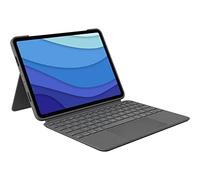 Logitech Combo Touch Case with Keyboard for iPad Pro 11 Inch (1A, 2, 3rd Gen - 2018, 2020, 2021) - Removable Backlit Keyboard, Trackpad, Smart Connector - QWERTY Layout Spanish - Grey