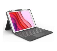 Logitech Combo Touch for iPad (7th & 9th Gen : A2197/A2200/A2198/A2270/A2428/A2429/A2430), Keyboard Case with Trackpad, Wireless Detachable Keyboard,
