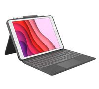 Logitech Combo Touch for iPad (7th and 9th Gen), QWERTY Scandinavian layout