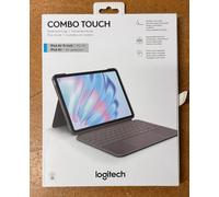 Logitech Combo Touch Keyboard Case for iPad Pro 11" (M2, 4th/5th Gen) - Detachable Backlit Keyboard, Kickstand, QWERTY UK Layout - Grey, New