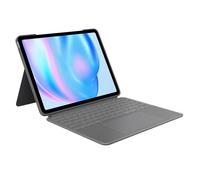 Logitech Combo Touch iPad Air 13-inch (M2)(2024) Keyboard Case - Detachable backlit keyboard with kickstand, comfortable typing, multi-use mode - Grey, QWERTY Layout