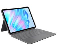 Logitech Combo Touch Keyboard Case for iPad Pro 11" (M2, 4th/5th Gen) - Detachable Backlit Keyboard, Kickstand, QWERTY UK Layout - Grey, New