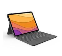 Logitech Combo Touch iPad Air (4th, 5th gen - 2020, 2022) Keyboard Case - Detachable Backlit Keyboard with Kickstand, Click-Anywhere Trackpad, Smart Connector, QWERTY UK/US Layout - Grey