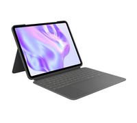 Logitech Combo Touch Keyboard Case for iPad Pro 13" (M4, 2024) - Detachable Backlit Keyboard, Kickstand, QWERTY UK Layout - Graphite, New