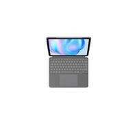 Logitech Combo Touch Keyboard and Folio Case - QWERTY - Oxford Grey