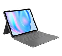 Logitech Combo Touch Keyboard Case for iPad Pro 11" (M2, 4th/5th Gen) - Detachable Backlit Keyboard, Kickstand, QWERTY UK Layout - Grey, New
