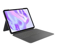 Logitech Combo Touch Keyboard Case for iPad Pro 13" (M4, 2024) - Detachable Backlit Keyboard, Kickstand, QWERTY UK Layout - Graphite, New