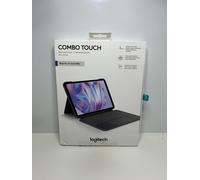 Logitech Combo Touch Keyboard Case for iPad Pro 13" (M4, 2024) - Detachable Backlit Keyboard, Kickstand, QWERTY UK Layout - Graphite, New