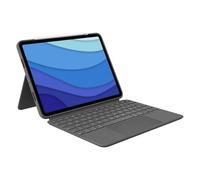 Logitech Combo Touch Tastatur-Case für iPad Pro 11 Zoll (1., 2. und 3. Generation) Deutsches QWERTZ-Layout - Grau