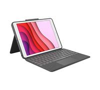 Logitech Combo Touch trackpad case for iPad (7th, 8th, & 9th gen) with precision trackpad), QWERTZ German layout - Black