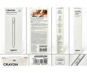 Logitech Crayon USB-C Digital Pencil Stylus for Apple iPad Silver 914-000074 BNB