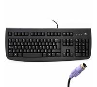 Logitech Deluxe 250 Keyboard PS2 PS/2 Spanish Layout Wired