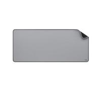 Logitech Desk Mat - Studio Series, Multifunctional Large Desk Pad, Extended Mouse Mat, Office Desk Protector with Anti-Slip Base, Spill-Resistant Durable Design - Grey, Rubber