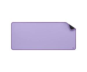 Logitech Desk Mat - Studio Series, Multifunctional Large Desk Pad, Extended Mouse Mat, Office Desk Protector with Anti-Slip Base, Spill-Resistant Durable Design - Purple