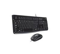 Logitech Keyboard & Optical Mouse Combo Set MK120 Wired Full-Size UK Model NEW
