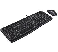 Logitech Desktop MK120 keyboard USB QWERTY UK International Black