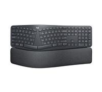Logitech ERGO K860 Wireless Ergonomic Keyboard for Business - Split Keyboard Layout, Wrist Rest, Natural Typing, Windows/Mac/Chrome/Linux, Logi Bolt USB Receiver, Bluetooth, QWERTY SE layout- Grey