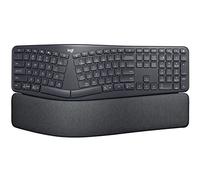 Logitech ERGO K860 Wireless Ergonomic Keyboard for Business - Split Keyboard Layout, Wrist Rest, Natural Typing, Windows/Mac/Chrome/Linux, Logi Bolt USB Receiver, Bluetooth, QWERTY SE layout- Grey