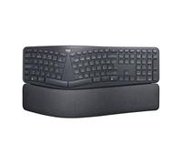 Logitech ERGO K860 Split Wireless Keyboard for Business - Ergonomic Design, Secured Logi Bolt Technology, Bluetooth, Globally Certified, Windows/Mac/Chrome/Linux, QWERTY UK English Layout - Grey