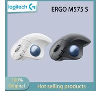 Logitech ERGO M575 S ergonomic mouse with wireless 2.4G receiver, trackball mouse, wireless Bluetooth dual-mode office mouse M575S-Black