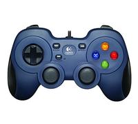 Logitech F310 Wired Gamepad, Controller Console Like Layout, 4 Switch D-Pad, 1.8-Meter Cord, PC - Grey/Blue