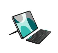 Logitech Flip Folio, Keyboard Case for iPad Pro 11-inch (M4) & iPad Air 11-inch (M2 & M3)(5th Gen - 2024) - Protective & Stowable Bluetooth Keyboard Case, Multi-Device - Midnight Black