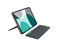 Logitech Flip Folio, Keyboard Case for iPad Pro 11-inch (M4 & M5) & iPad Air 11-inch (M2, M3 & M4)(5th Gen) - Protective & Stowable Bluetooth Keyboard Case, Multi-Device, QWERTY UK Layout-Graphite