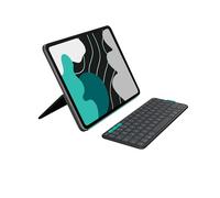 Logitech Flip Folio, Keyboard Case for iPad Pro 13-inch (M4) & iPad Air 13-inch (M2 & M3) (2024, 2025) - Protective & Stowable Bluetooth Keyboard Case, Multi-Device, UK English Layout - Graphite