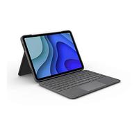 Logitech Folio Touch iPad Pro 11-inch (1st, 2nd, 3rd, 4th gen - 2018, 2020, 2021, 2022) Keyboard Case - Backlit Keyboard, Trackpad, Smart Connector, UK QWERTY - Graphite